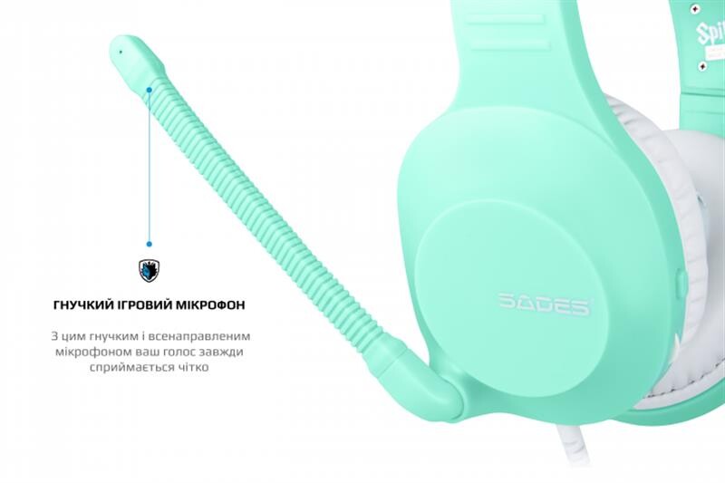 Гарнитура Sades SA-721 Spirits Cyan (sa721cnj)