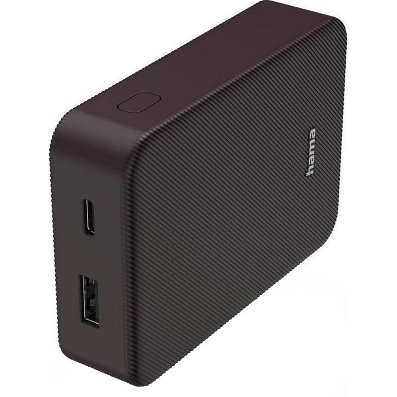 Універсальна мобільна батарея Hama 10000mAh 15W Plum (00201712)