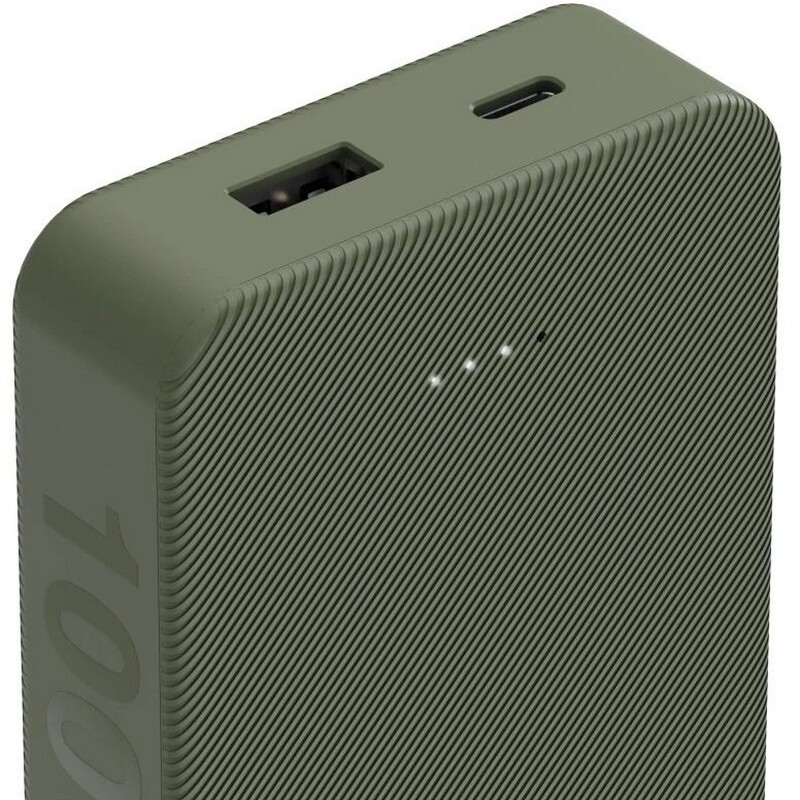Універсальна мобільна батарея Hama 10000mAh 15W Green (00201713)