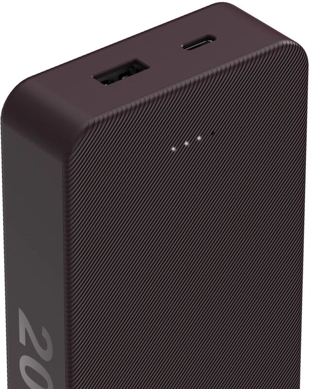Универсальная мобильная батарея Hama 20000mAh 15W Plum (00201715)