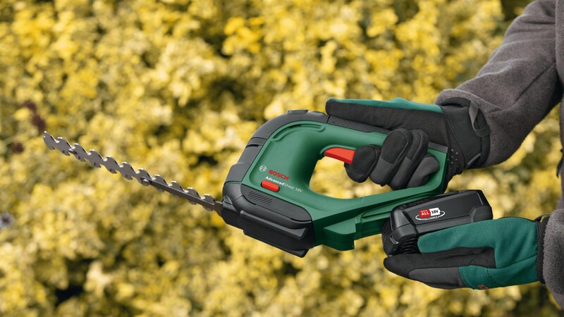 Ножиці садові Bosch AdvancedShear 18V-10 + насадка кущоріз (0.600.857.000)