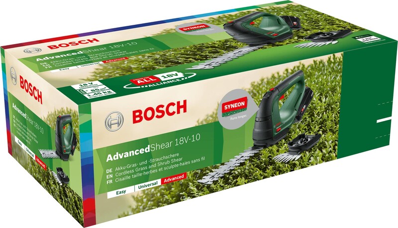 Ножиці садові Bosch AdvancedShear 18V-10 + насадка кущоріз (0.600.857.000)
