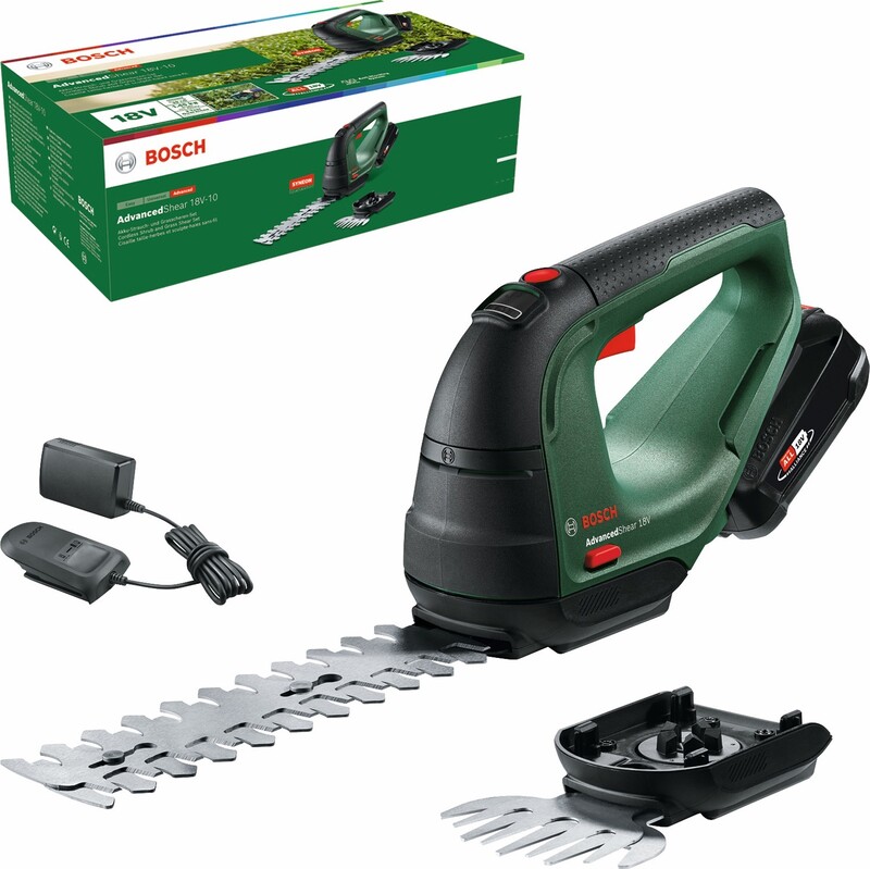 Ножиці садові Bosch AdvancedShear 18V-10 + насадка кущоріз (0.600.857.000)