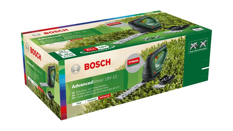 Ножиці садові Bosch AdvancedShear 18V-10 + насадка кущоріз (0.600.857.001)
