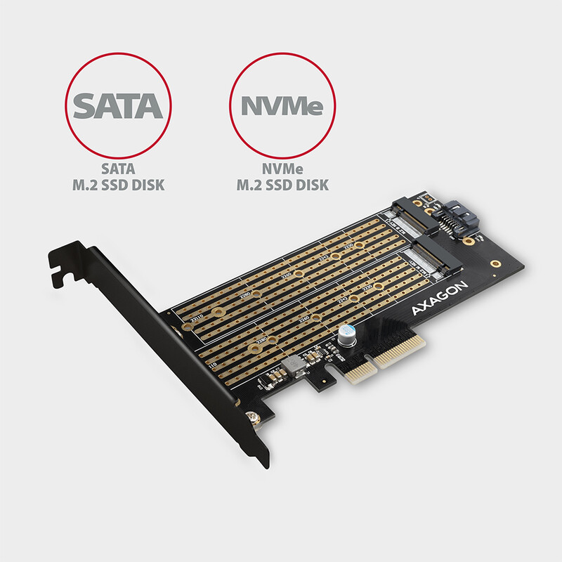 Контролер для SSD-накопителей AXAGON PCIe to NVMe M.2 (PCEM2-D)