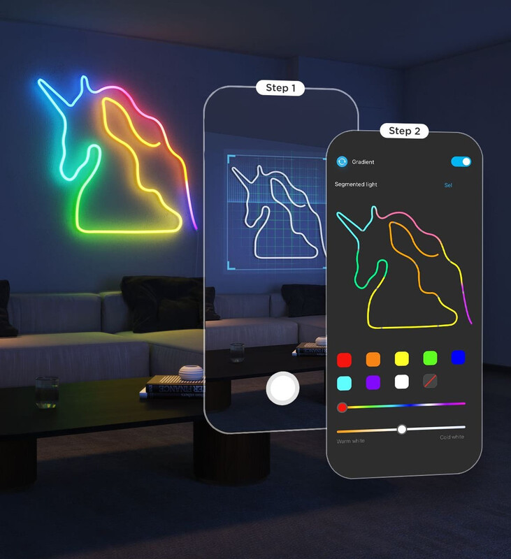 Светодиодная лента умная Govee H61D3 Neon Rope Light 2, 5 м, White (H61D5301)