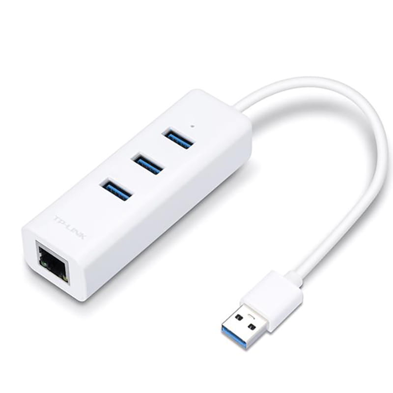 Сетевой адаптер TP-Link UE330  (USB 3.0, 10/100/1000Mbps, 3xUSB 3.0 HUB)
