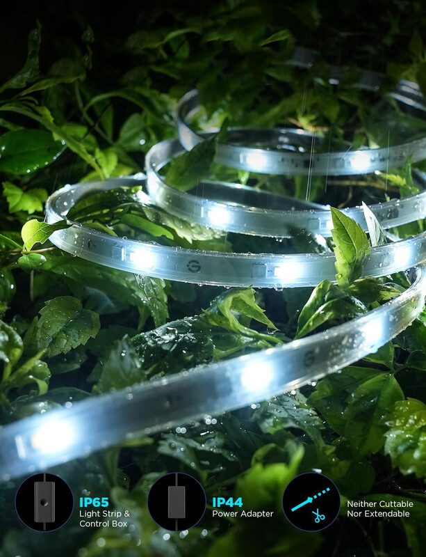 Світлодіодна стрічка розумна Govee H70A1 Phantasy Outdoor LED, 10 м, White (H70A13D1)