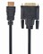 Фото - Кабель Cablexpert HDMI - DVI V 1.4 (M/M), 1.8 м, чорний (CC-HDMI-DVI-6) пакет | click.ua