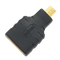 Фото - Адаптер Cablexpert HDMI - microHDMI (F/M), чорний (A-HDMI-FD) | click.ua