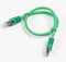 Фото - Патч-корд S/FTP Cablexpert (PP6A-LSZHCU-G-1M) cat.6a, литий, 50u штекер із засувкою, 1м, зелений | click.ua