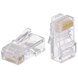 Коннектор RJ 45 Cablexpert (PLUG3UP6/100) с золоченными контактами (100 шт/уп)