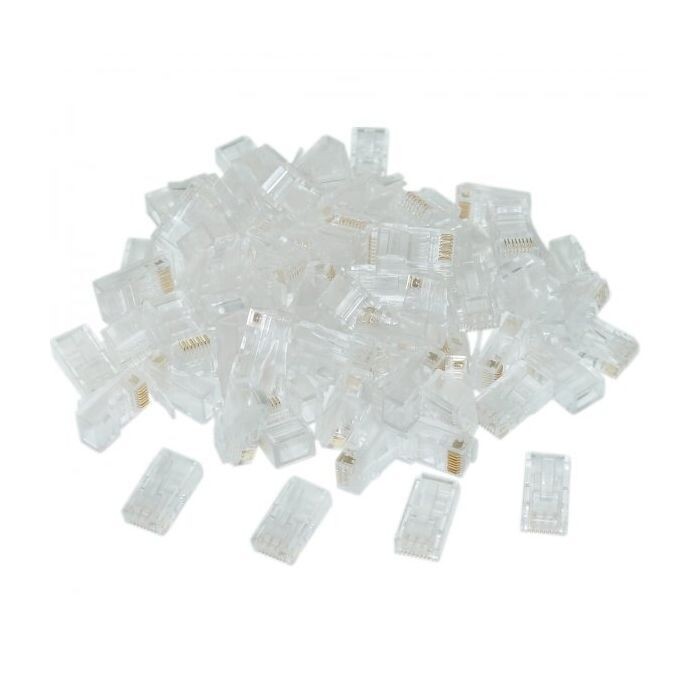 Коннектор RJ 45 Cablexpert (PLUG3UP6/100) с золоченными контактами (100 шт/уп)