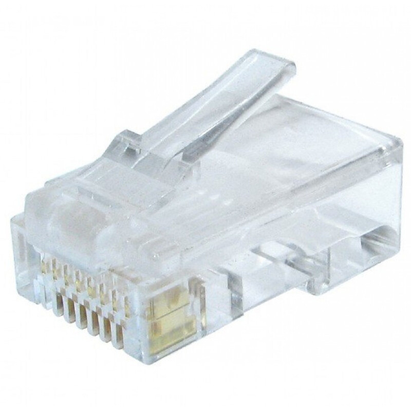 Коннектор RJ 45 Cablexpert (LC-8P8C-002/100) 8P8C, с золоченными контактами (100 шт/уп)