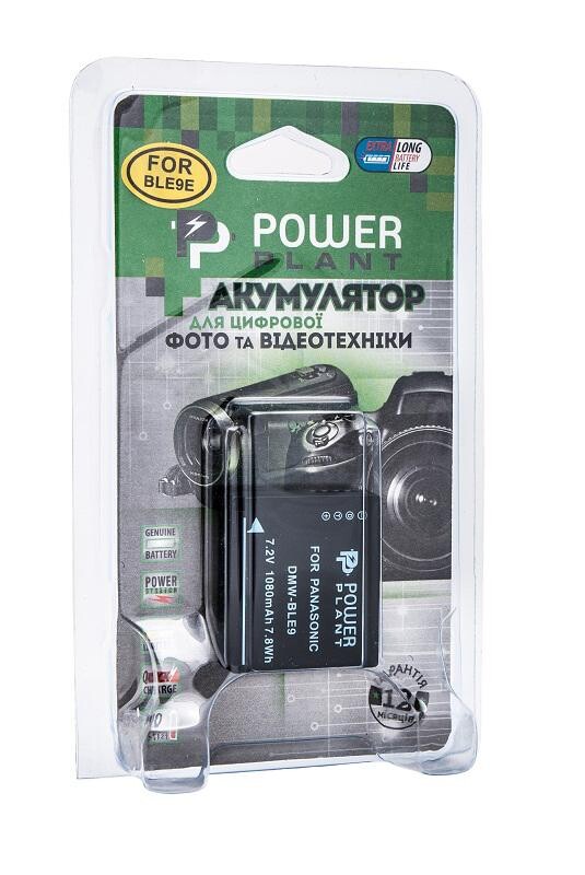 Акумулятор PowerPlant Panasonic DMW-BLE9 1080mAh (DV00DV1299)