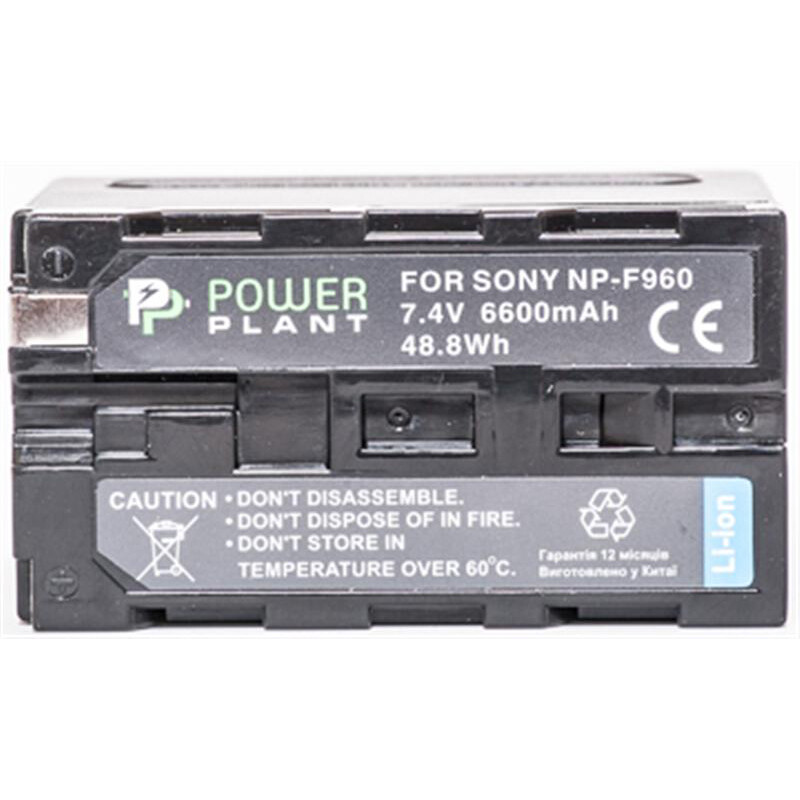Акумулятор PowerPlant Sony LED NP-F960 6600mAh (DV00DV1367)