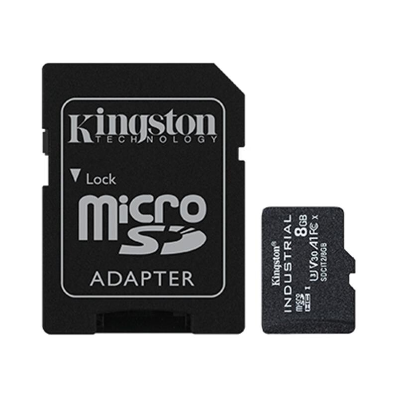 Карта пам`ятi MicroSDHC 8GB UHS-I/U3 Class 10 Kingston Industrial + SD-adapter (SDCIT2/8GB)