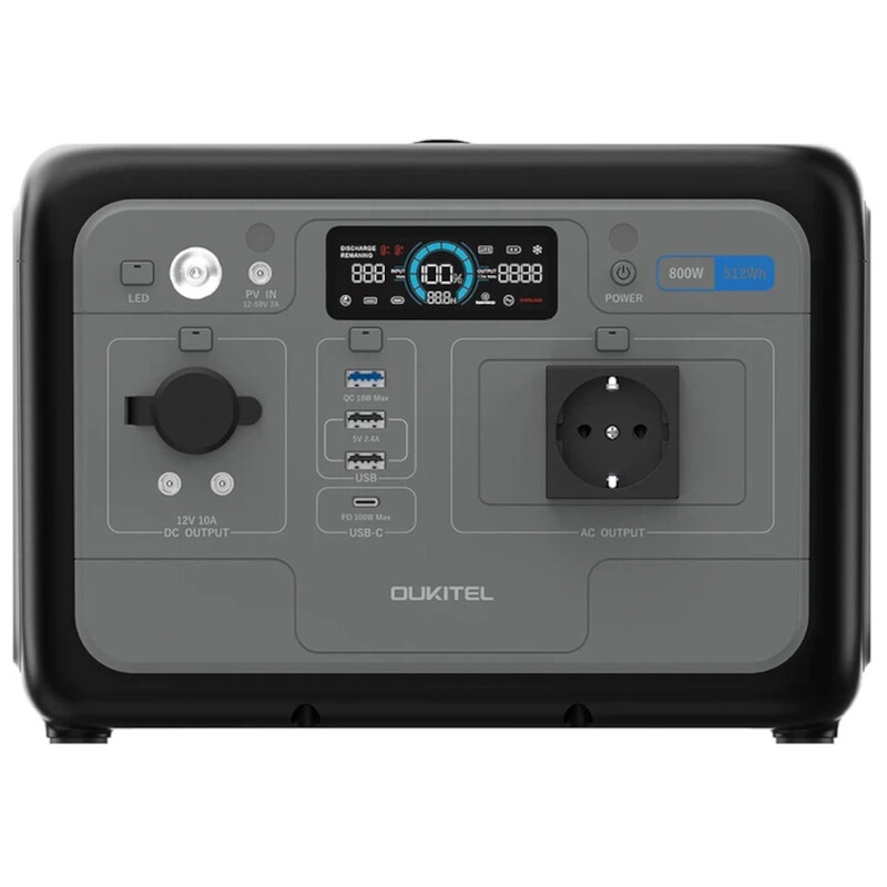 Зарядная станция Oukitel P800, 800W, 512Wh, LiFePO4
