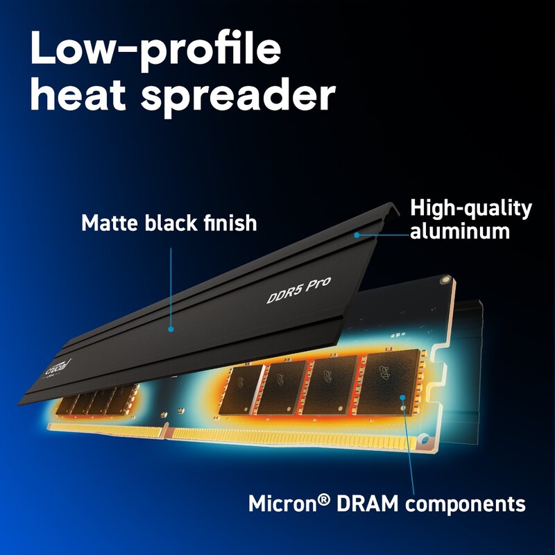 Модуль памяти DDR5 64GB/5600 Crucial Pro (CP64G56C46U5)