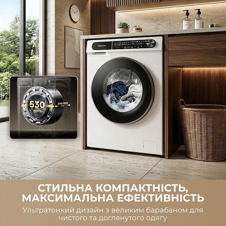 Пральна машина Dreame S8 (DWF08S50CA)