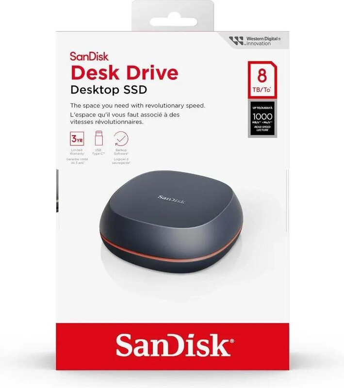 Накопичувач зовнiшнiй SSD 4TB SanDisk Desk Drive (SDSSDT40-4T00-EM25)