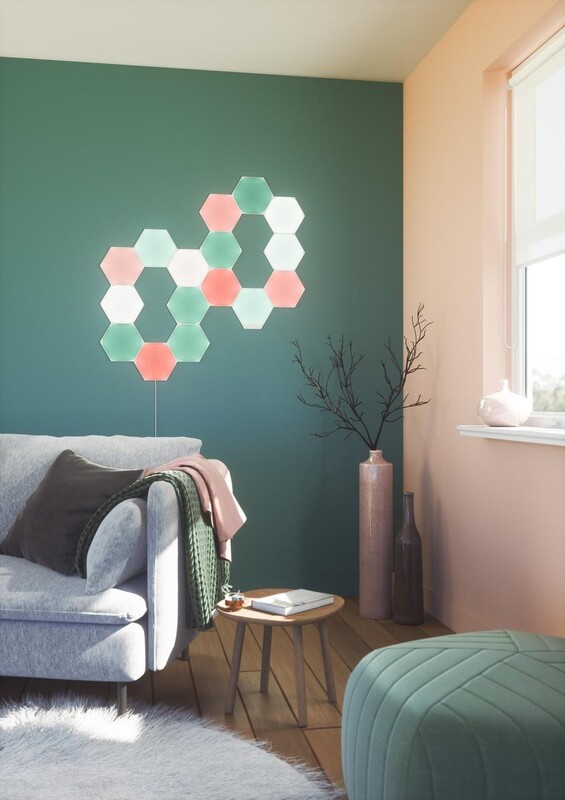 Розумна система освітлення Nanoleaf Shapes Hexagon Starter Kit Apple HomeKit, 9 шт. (NL42-0002HX-9PK)