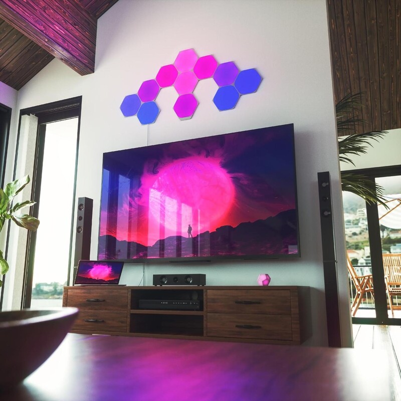Умная система освещения Nanoleaf Shapes Hexagon Starter Kit Apple HomeKit, 15 шт. (NL42-6002HX-15PK)