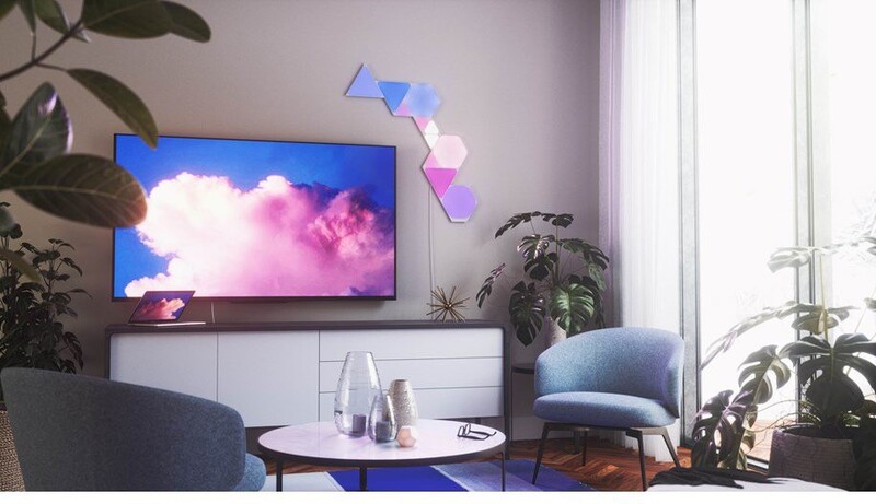 Розумна система освітлення Nanoleaf Shapes Triangles Starter Kit Apple HomeKit, 9 шт. (NL47-0002TW-9PK)