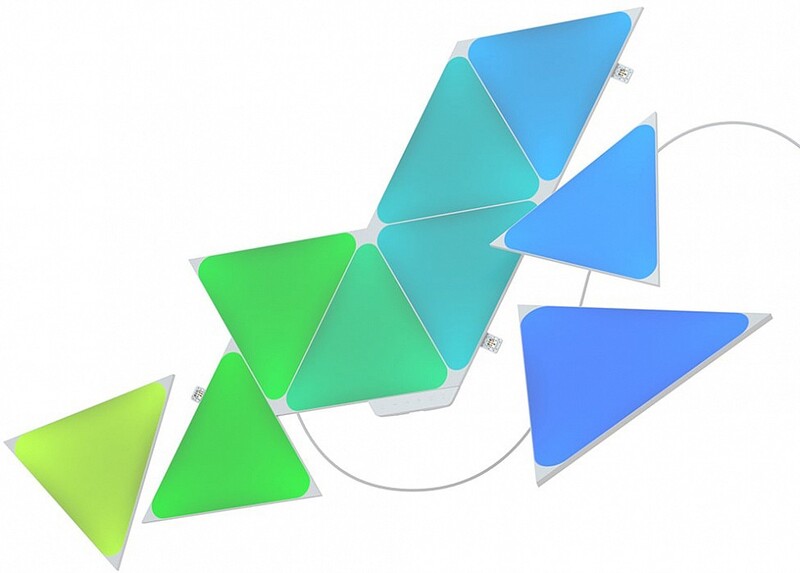 Розумна система освітлення Nanoleaf Shapes Triangles Starter Kit Apple HomeKit, 9 шт. (NL47-0002TW-9PK)