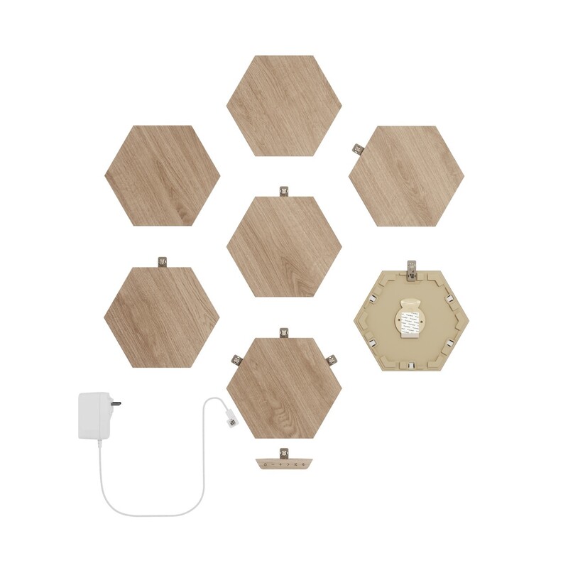 Розумна система освітлення Nanoleaf Elements - Hexagons Starter Kit Apple HomeKit, 7 шт. (NL52-K-7002HB-7PK)