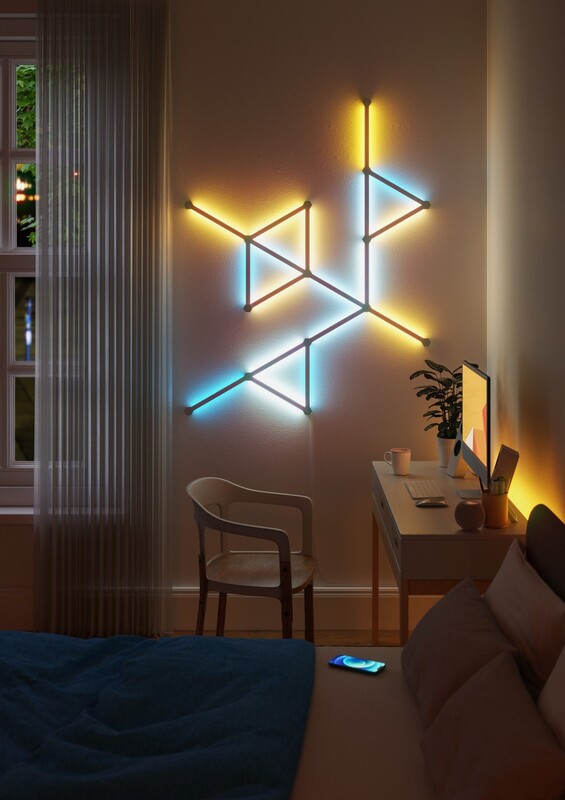 Умная система освещения Nanoleaf Lines Starter Kit Apple HomeKit, 9 шт. (NL59-K-0002LW-9PK-EU)