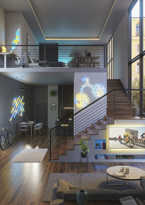 Умная система освещения Nanoleaf Lines Starter Kit Apple HomeKit, 15 шт. (NL59-K-6002LW-15PKEU)