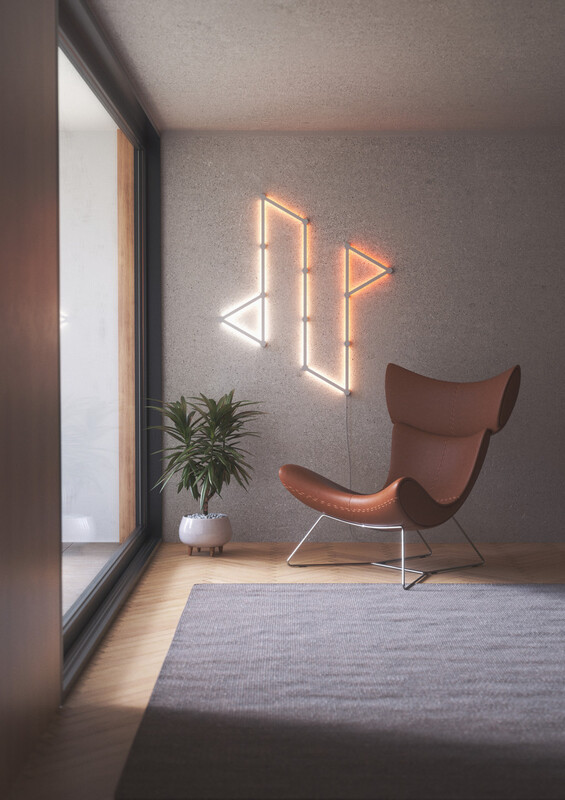 Умная система освещения Nanoleaf Lines Starter Kit Apple HomeKit, 15 шт. (NL59-K-6002LW-15PKEU)