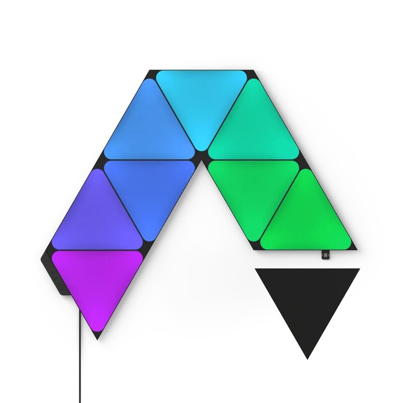 Умная система освещения Nanoleaf Shapes Ultra Black Triangles Starter Kit, Apple HomeKit, 9 шт. (NL47-0102TW-9PK)