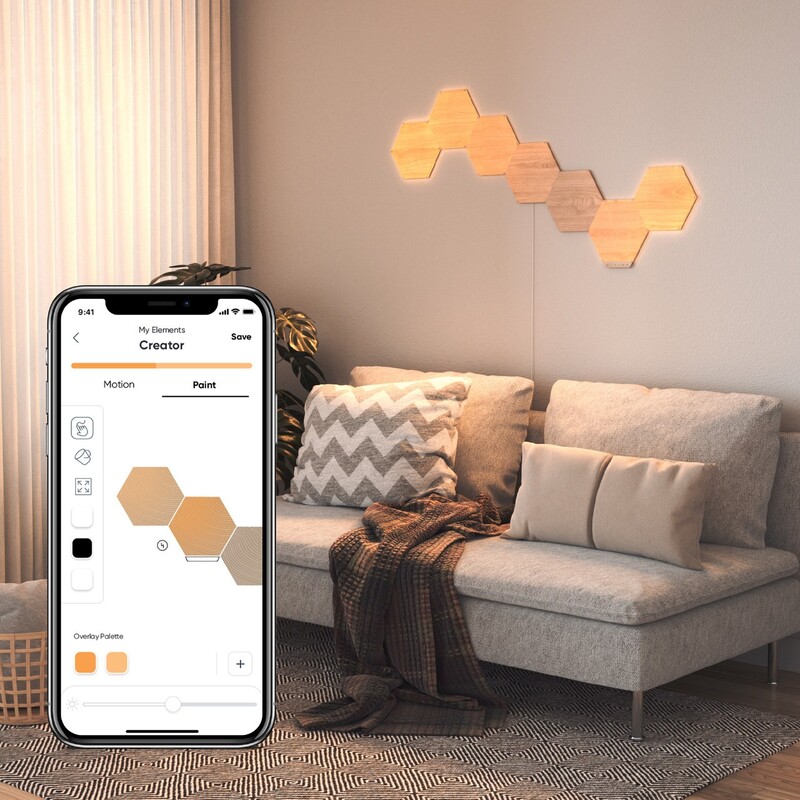 Дополнительные панели Nanoleaf Elements - Hexagons Expansion Pack Apple HomeKit, 3 шт. (NL52-E-0001HB-3PK)
