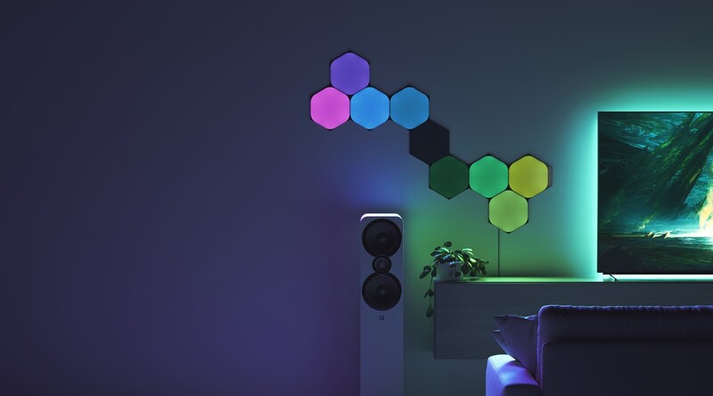 Дополнительные панели Nanoleaf Shapes Ultra Black Hexagons Expansion Pack, Apple HomeKit, 3 шт. (NL42-0101HX-3PK)