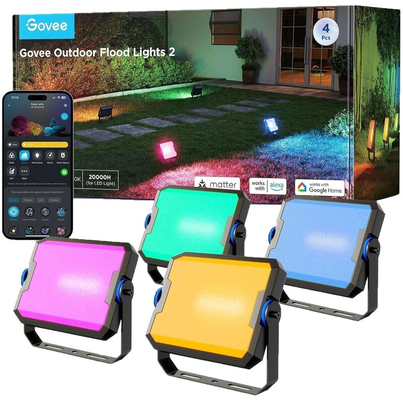 Набір світильників Govee Outdoor FLood Lights 36W 6500К H8057C11