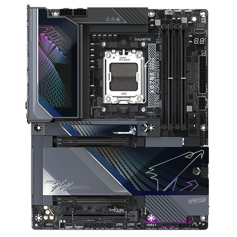 Материнская плата Gigabyte X870E Aorus Master X3D Socket AM5