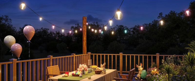 Гірлянда Smart LED Govee H7025 Outdoor Clear Bulb String Lights 15м (H7025CB1)