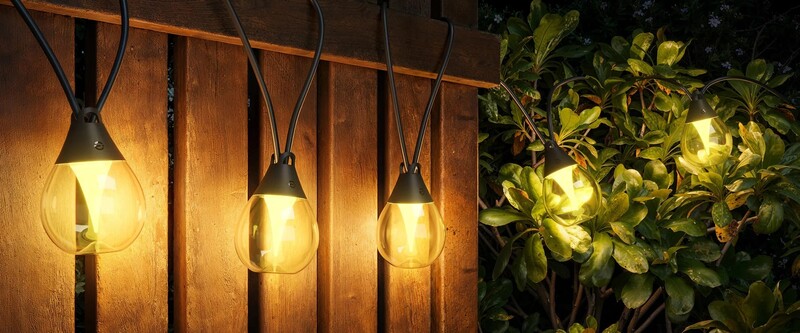 Гірлянда Smart LED Govee H7025 Outdoor Clear Bulb String Lights 15м (H7025CB1)