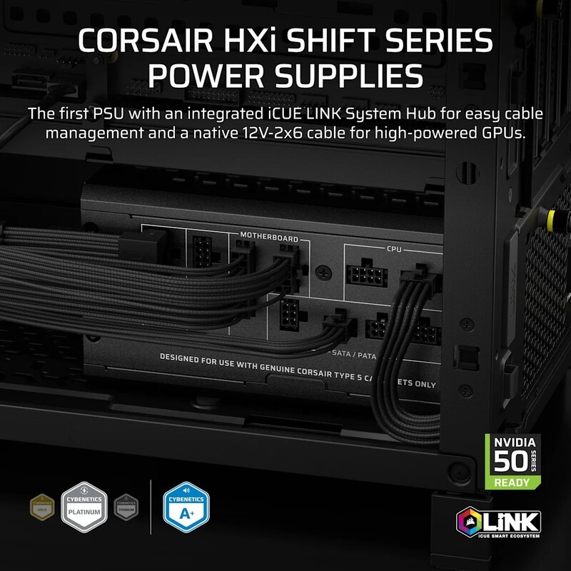 Блок питания Corsair HX1000i Shift ATX 3.1 1000W (CP-9020265)