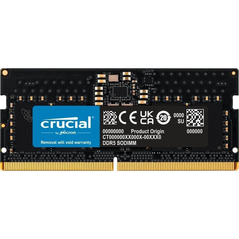 Модуль памяти SO-DIMM 8GB/4800 DDR5 Crucial OEM (CT8G48C40S5T)