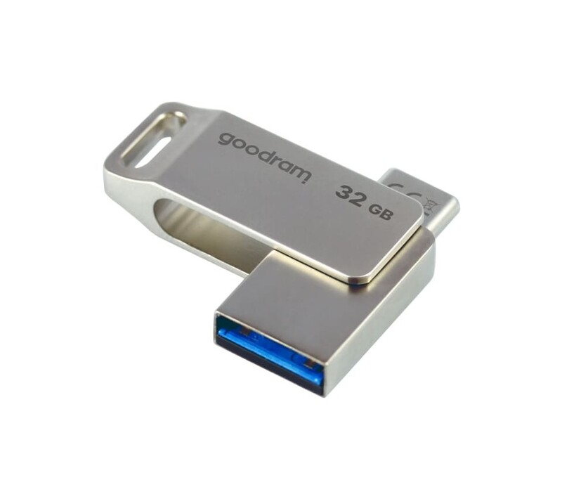 Флеш-накопитель USB3.2 32GB OTG Type-C Goodram ODA3 Silver (ODA3-0320S0R11)