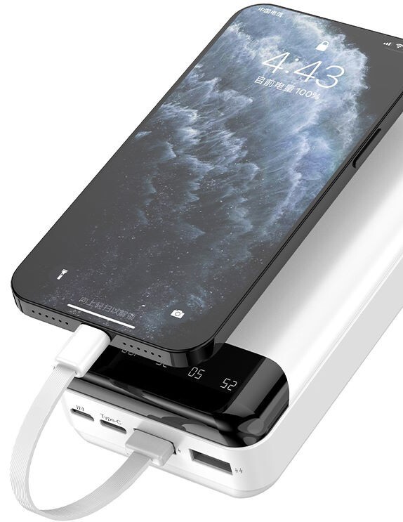 Універсальна мобільна батарея Dudao K6 Pro+ 20000mAh 10W Black (6977196682393)