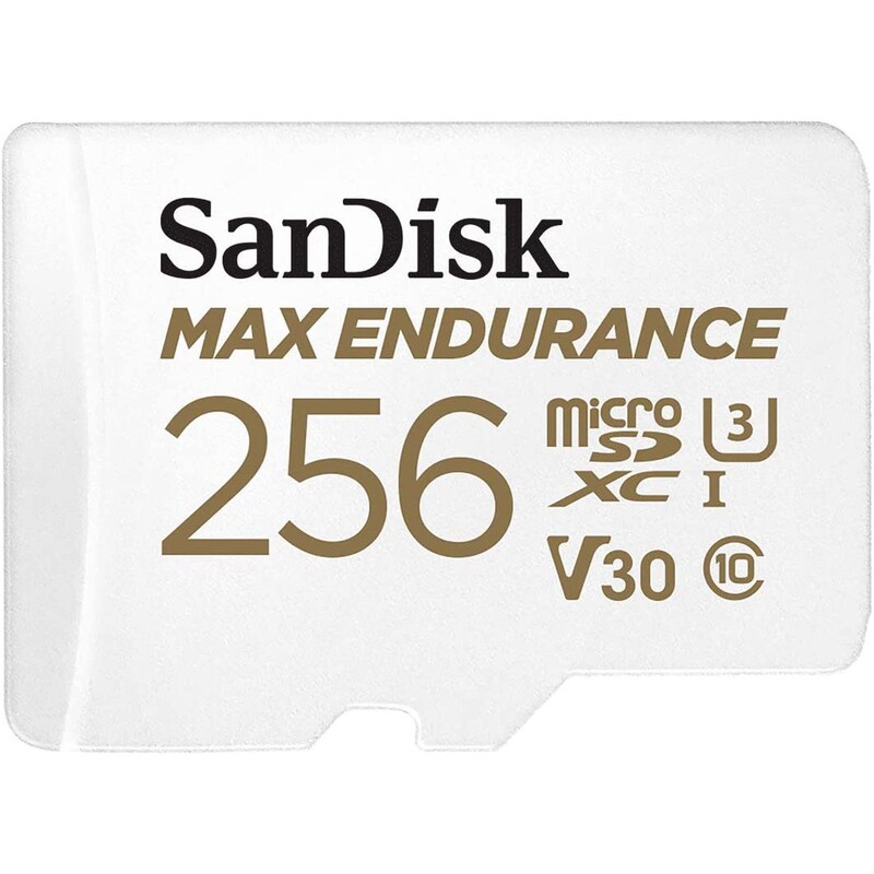 Карта памяти MicroSDXC 256GB UHS-I/U3 Class 10 SanDisk Max Endurance R100/W40MB/s + SD-adapter (SDSQQVR-256G-GN6IA)