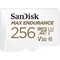 Фото - Карта памяти MicroSDXC 256GB UHS-I/U3 Class 10 SanDisk Max Endurance R100/W40MB/s + SD-adapter (SDSQQVR-256G-GN6IA) | click.ua