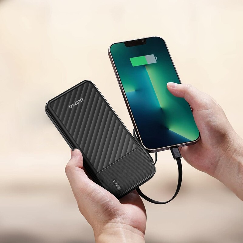 Універсальна мобільна батарея Dudao K11 10000mAh 10W Black (6977196681853)
