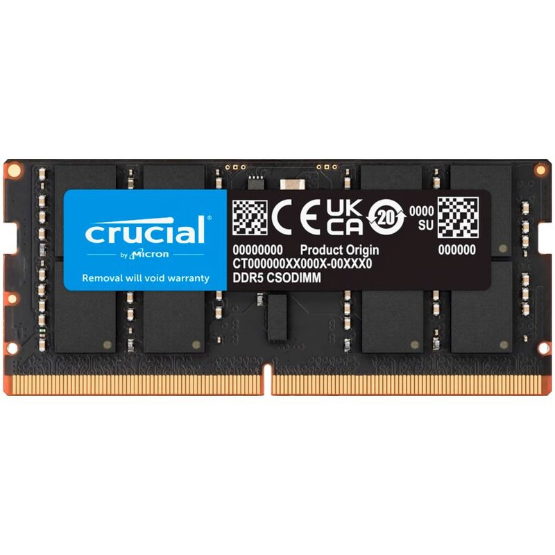 Модуль памяти SO-DIMM 32GB/6400 DDR5 Crucial (CT32G64C52CS5)