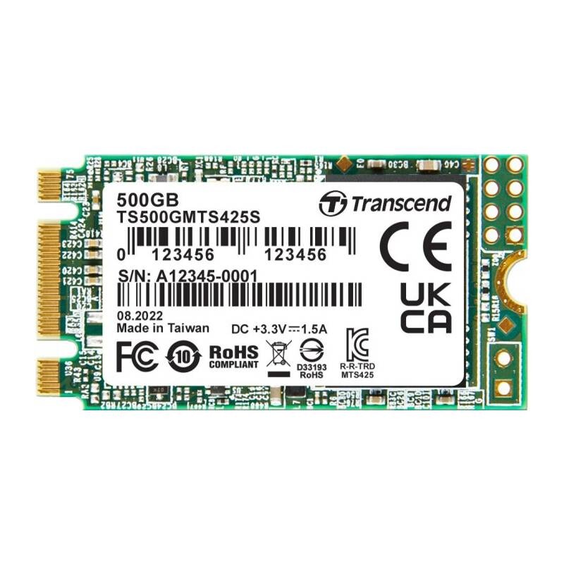 Накопитель SSD 500GB Transcend MMTS425S M.2 2242 SATA III 3D NAND (TS500GMTS425S)