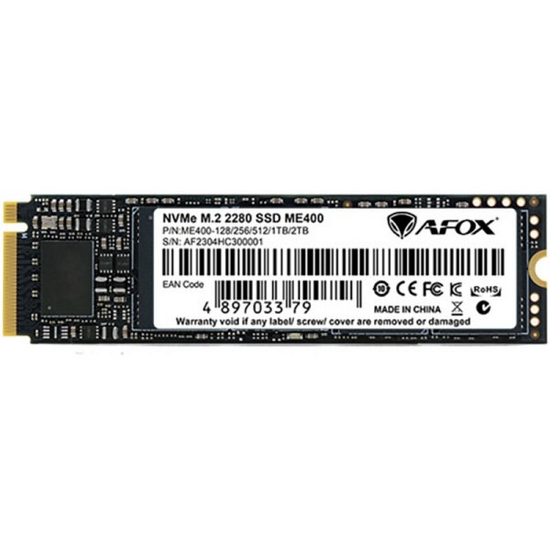 Накопичувач SSD 1TB Afox ME400 M.2 2280 PCIe Gen4.0 x4 NVMe 3D NAND TLC (ME400-1024GQN)